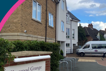 Image of the entrance to Sherwood Grange Care Home