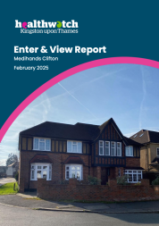 The front cover of the Medihands Clifton Enter & View Report